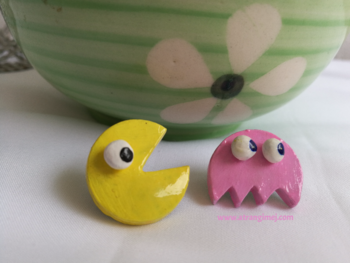 Pac-Man and Pinky Studs