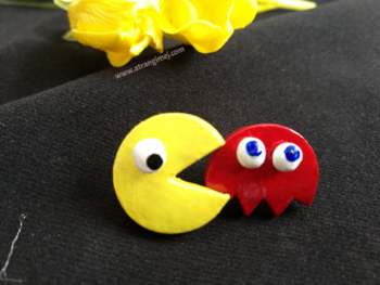 Pac-man and Blinky Studs